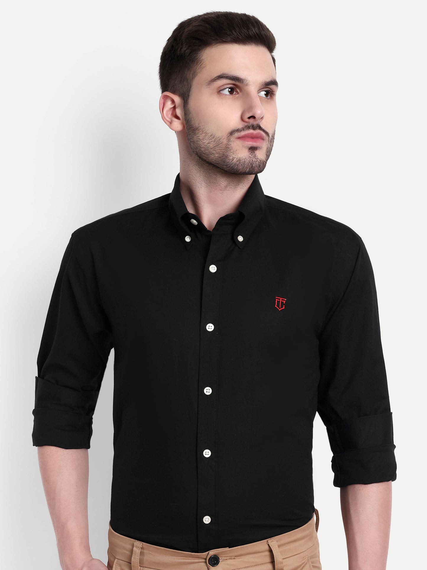 Black Plain Classic and Comfortable Shirt for All-Day Wear