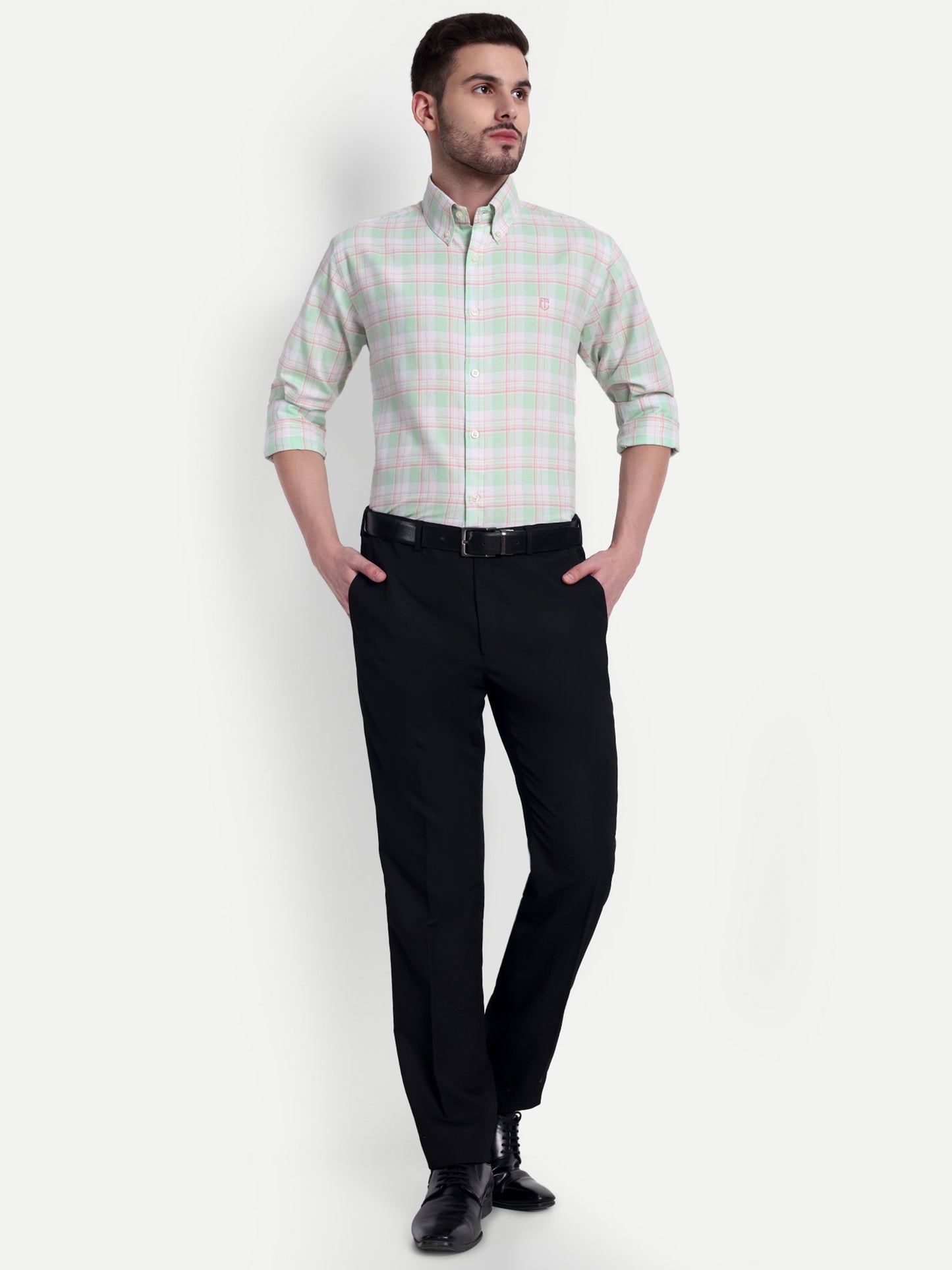 Mist Green Checked Stylish and Comfortable Shirt for All-Day Wear