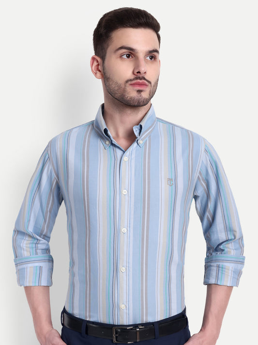 Blue Stripped Stylish and Comfortable Shirt for All-Day Wear