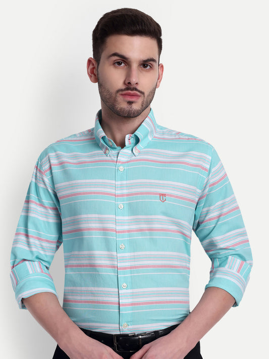 Sky Blue Stripped Stylish and Comfortable Shirt for All-Day Wear