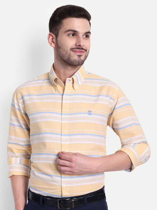 Yellow Stripped Stylish and Comfortable Shirt for All-Day Wear