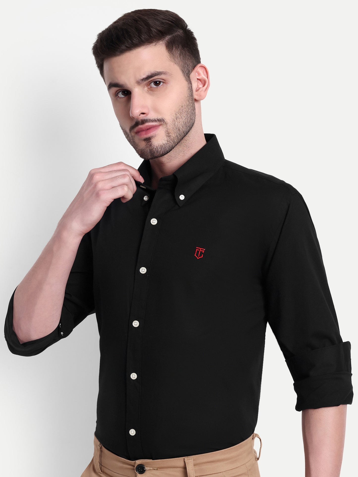 Black Plain Classic and Comfortable Shirt for All-Day Wear