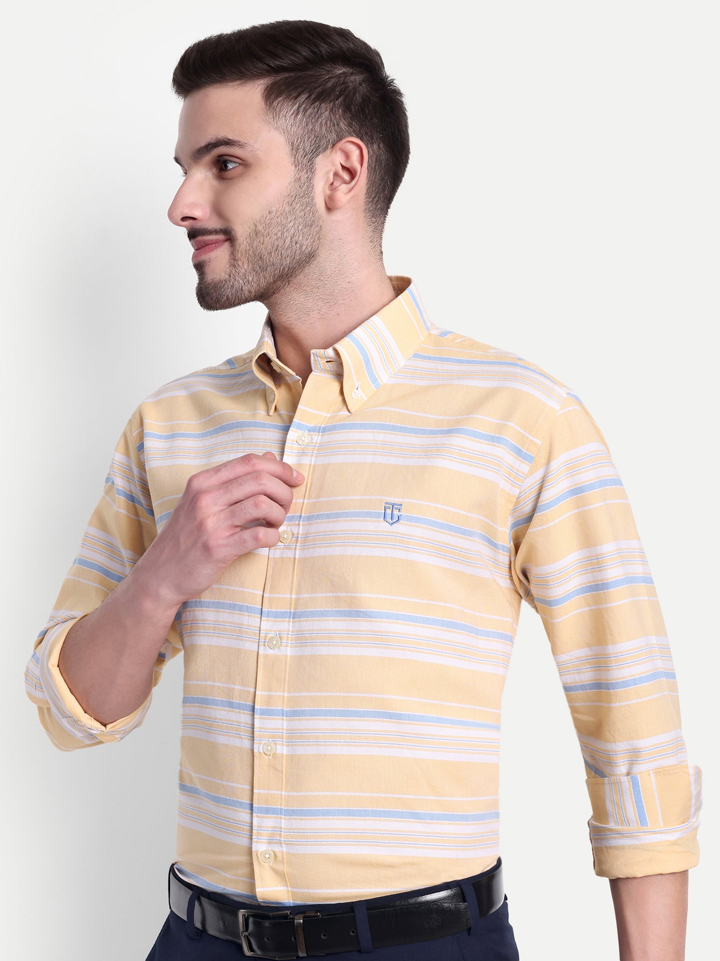 Yellow Stripped Stylish and Comfortable Shirt for All-Day Wear